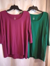 J.Jill Luxe Supima A-line Tunic Lot Of 2 M Petite Basics Comfortable  - $27.09