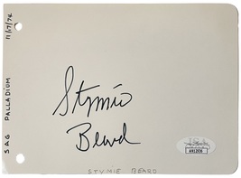 Stymie Beard Autograph Signed 4 X 6 Album Page Our Gang Little Rascals Jsa Cert - £303.74 GBP