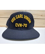Vintage USS Carl Vinson MILITARY Hat CVN-70 Ship New Made In USA New Era... - $555.15 MXN