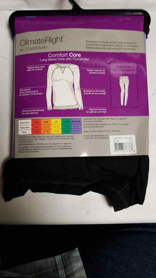 ClimateRight by Cuddl Duds Women Comfort Core Warm Long Sleeve Top Size XXL/XXG Item image 2