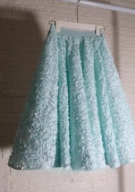 Light BLUE Tulle Skirts High Waisted Puffy Tutu Skirt Princess Outfit Plus Size image 9