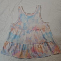 Wonder Nation Girls Swing Tank Top Shirt Size LARGE (10-12) Lilac Bud Tie Dye - £9.71 GBP