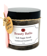 Sandalwood Soft Sugar Scrub Exfoliating Body Scrub Gift for her bath Scrub - $9.45