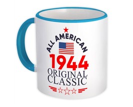 1944 Birthday : Gift Mug All American Original Classic Flag Patriotic Age USA - £12.74 GBP