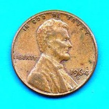 1964 D Lincoln Memorial Penny (circulated) Ungraded but About AU50 - £0.00 GBP