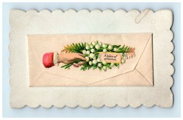 Victorian Embossed Calling Card With Envelope Name Inside - Emery Hendri... - $6.93