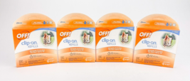Off Clip On Refills Lot of 4 Each Pack Contains 2 Refills New - £26.58 GBP