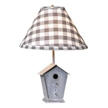 Country Birdhouse Lamp With Shade in weathered tin image 2