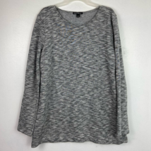 J Crew Mercantile Tunic Sweatshirt Women S Heather Gray Long Sleeve Cott... - $16.20