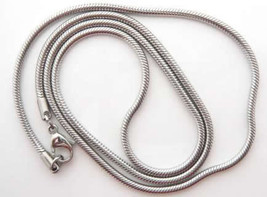 (New With Tag) 1.2mm Stainless Steel Snake Chain(Length 50cm) - £3.94 GBP