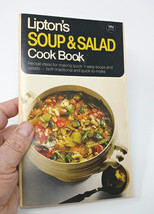 Vintage 1970 Lipton&#39;s SOUP &amp; SALAD Cook Book Recipes 93 Page Trade Paperback - £11.33 GBP