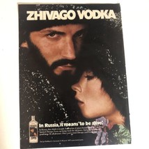Zhivago Vodka vintage Print Ad Advertisement pa9 - $4.74