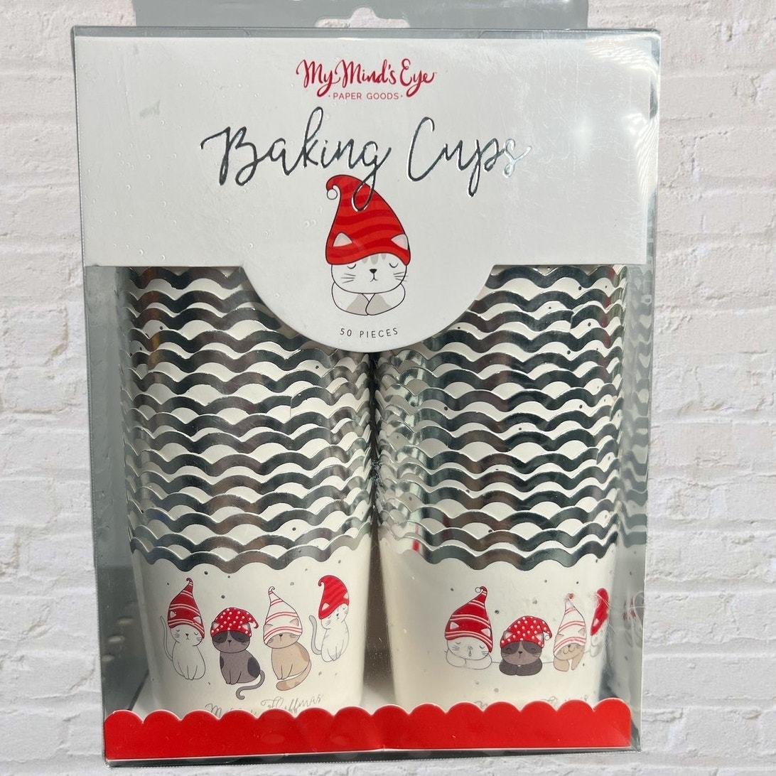 My Mind&#39;s Eye Baking Cups Winter Kitty Theme-NEW - $10.99