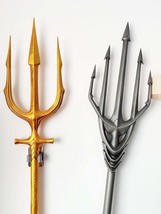 Atlanna Queen Trident, Aquaman mother&#39;s Silver Trident,1:1 Movie Prop Replica - £283.13 GBP