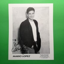 Mario Lopez Young 8 x 10 Photo B&amp;W Head Shot Signed Greg Louganis Hollywood - $43.51