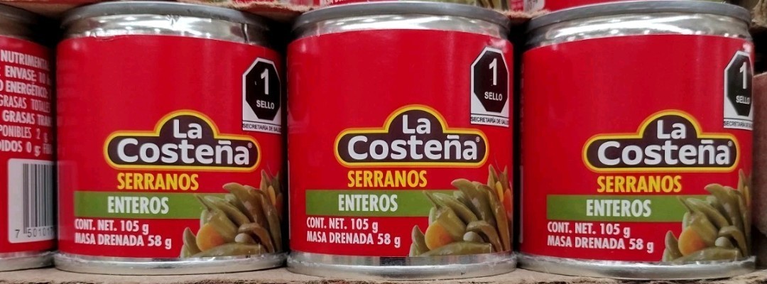 3X LA COSTENA CHILE SERRANO ENTERO /  WHOLE SERRANO CHILI 3 of 105g EACH - $14.99