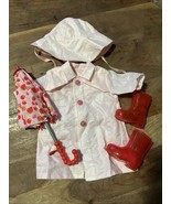 18” Doll Rain Clothes - Includes: Boots, Coat, Hat, &amp; Umbrella - Unbranded - $19.36 CAD