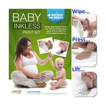 Save The Moment Inkless Wipe Hand and Foot Print Kit with 2 Standard Coa... - $12.00