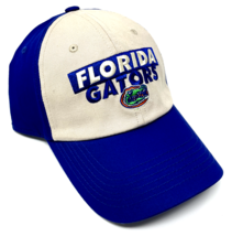 University Of Florida Uf Gators Blue Beige Adjustable Curved Bill Hat Cap Retro - £12.85 GBP
