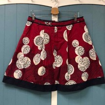 Talbots Petites Red White And Blue Floral Fit And Flare Skirt 14 - £21.49 GBP