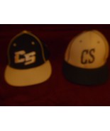 SET OF 2 CS BLACK TAN DISCONTINUED FLEXFIT PTS BASEBALL CAP HATE SMALL -... - $259.44 MXN