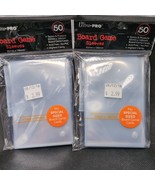 (2) Packs Of (50) Ultra Pro Clear Board Game Sleeves 65mm X 100mm - $324.54 MXN