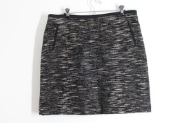Talbots 16P Black White Tweed Wool Blend Pencil Straight Skirt - £21.39 GBP