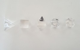 Platonic Geometric Set Made From Ganesh Himal Finest Quartz Crystal - Nepal - £200.84 GBP
