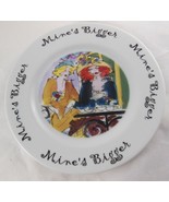 Mines Bigger 7.75&quot; Hand Painted Salad Plate Anna Ormsby House of Prill 2002 - $9.46 CAD