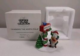 Department 56 Heritage Village “Trimming the North Pole&quot; Figurine 5608-1, IN BOX - £9.09 GBP