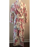 NATORI Neiman Marcus Vintage Classic Long Floral Belted Lined Robe  - $1,183.49 MXN