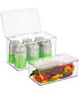 Sorbus Organizer Bin w Lids, Food Storage Containers for Kitchen Pantry ... - £37.49 GBP