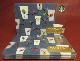 Starbucks, 2017 Christmas Light Cups Gift Card New Unused - $5.12