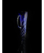 Ajka  Blue Crystal Swirl Martini Pitcher Measures 10.2&quot; H NIB - $395.00