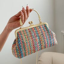 2023 Straw Handbags Colourful Ladies Hobo Bag Girl High-quality Large  Bag Casua - £50.41 GBP