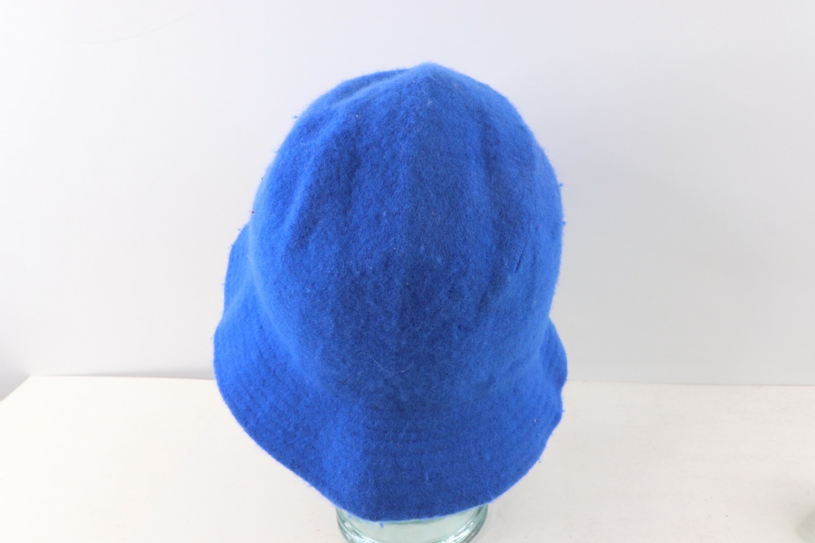 Vintage 80s Streetwear Blank Wool Bucket Hat Cap Royal Blue Womens Size M/L Item image 4