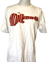 Vintage Monkees  Screen Print White Short Sleeve T Shirt Crew Neck Size ... - £18.92 GBP