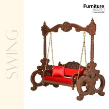 Furniture BoutiQ Solid Wood Handcarved Swing | Indian Wooden Jhula - £5,964.00 GBP