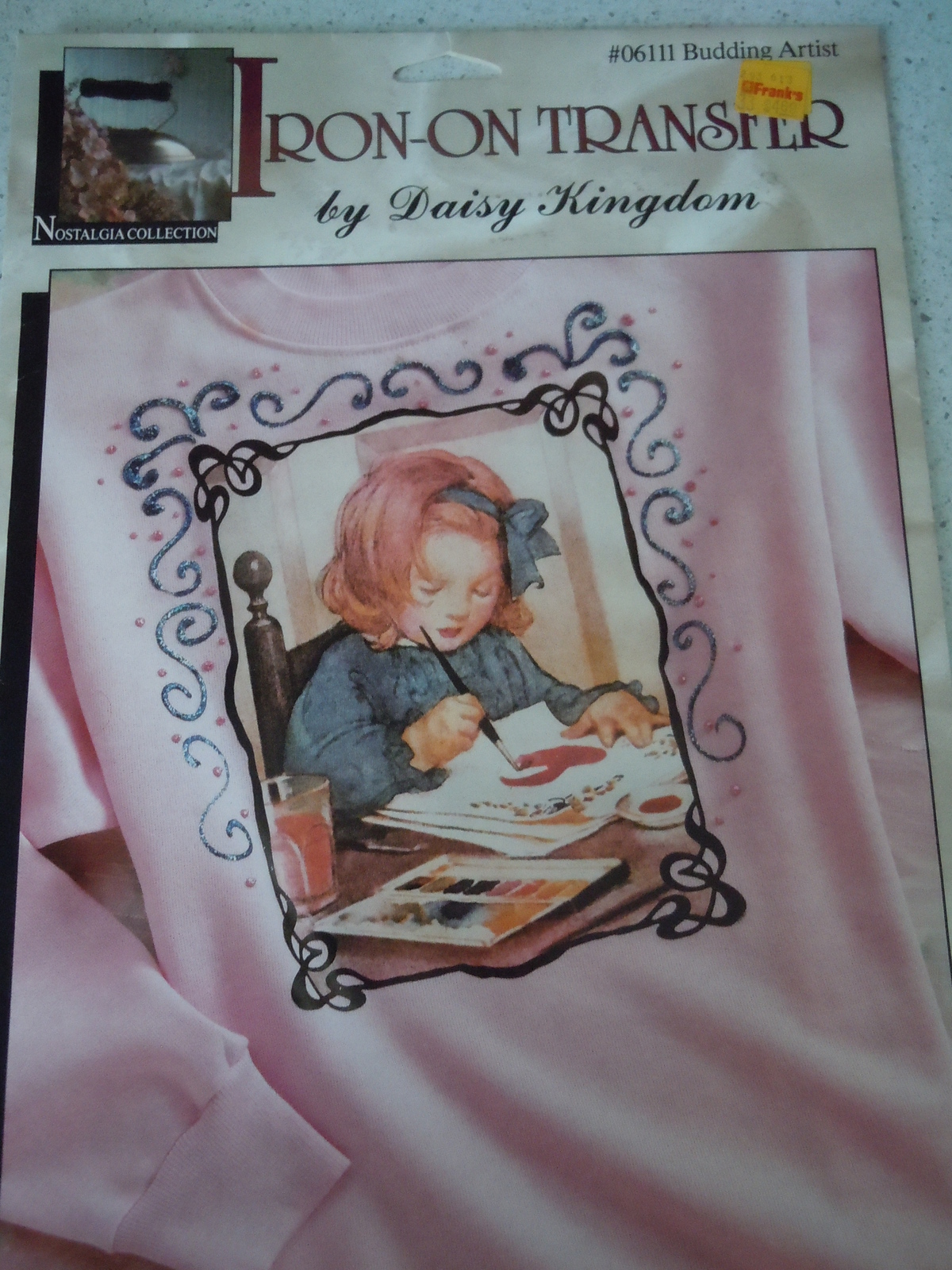 Daisy Kingdom Iron On Transfer 06111 Budding Artist Nostalgic Collection... - $4.99