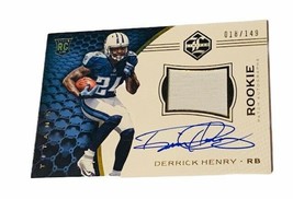 Derrick Henry Rookie RC 2016 Limited #103 RPA Patch Auto Titans autograph /149 - £1,068.33 GBP