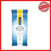 Cooling Aloe and Witch Hazel Wipes - 60 Count for Everyday Comfort &amp; Cle... - $532.12 MXN