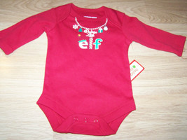 Size 3-6 Months Red Holiday Creeper One Piece Bodysuit Daddy&#39;s Little El... - £6.26 GBP