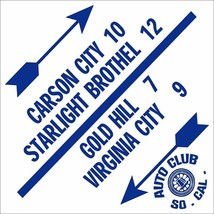 AAA Auto Club So. Cal. Carson City Road Sign - $39.95
