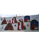 Jingle Bell Bear Christmas Appliques, Cotton Fabric Panel, VIP Cranston,... - £3.93 GBP