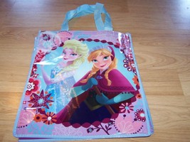 Disney Store Frozen Anna &amp; Elsa Tote Halloween Bag Party Favor Reusable Blue - £7.90 GBP