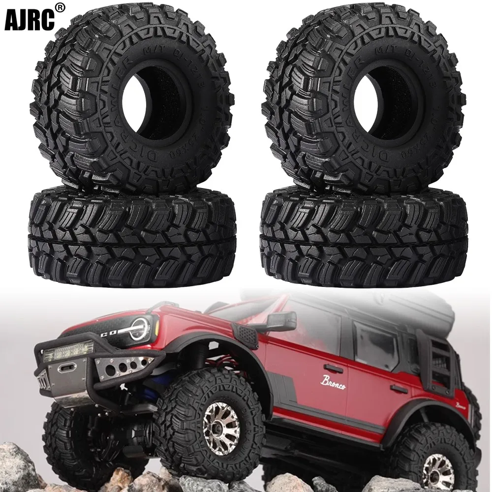 1 Inch Enlarge And Widen Super Soft Tires 60x25mm 1/24 Rc Crawler Truck Car For  - £23.53 GBP