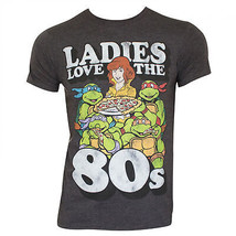 Teenage Mutant Ninja Turtles Loves The 80's Grey Tee Shirt Grey - £27.44 GBP+