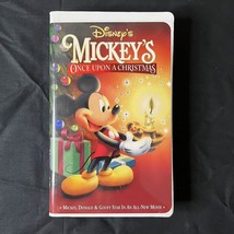 Mickey&#39;s Once Upon A Christmas (VHS, 1999, Disney) Video Tapes Movies Kids - £4.02 GBP