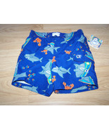 Size 24 Months OP Ocean Pacific Shark Print Swim Trunks Board Shorts Blu... - £9.56 GBP
