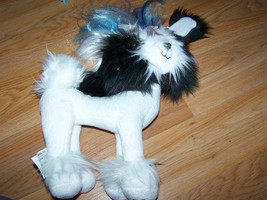 Spin Master Tini Puppini Black &amp; White Terrier Puppy Dog Plush Animal Po... - £14.22 GBP
